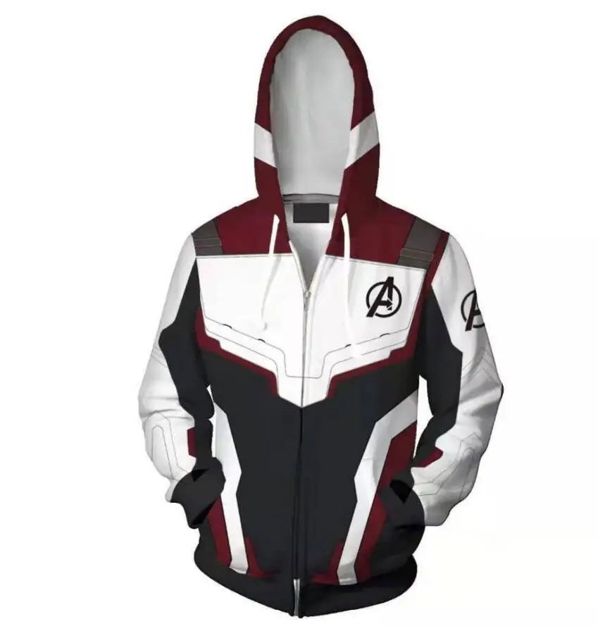 Avengers Endgame Quantum Realm Sweatshirt Jacket Advanced Tech Hoodie Cosplay Costumes 2019 new superhero Iron Man Hoodies suit