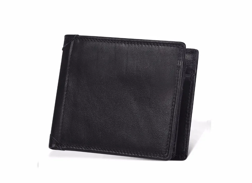 JOYIR RFID кошелек противоугонные сканирующие кожаные кошельки на застежке для отдыха мужской тонкий кожаный мини-кошелек чехол для кредитных карт
