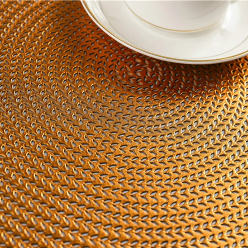 الشمال جولة القمح سبايك زهرة Desgin المطبخ تحديد الموقع الزخرفية للماء طاولة طعام حصيرة معزول أكواب بلاستيكية كوستر