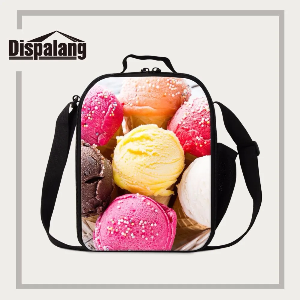 Dispalang ice cream pattern insulated bag coolers portable children
