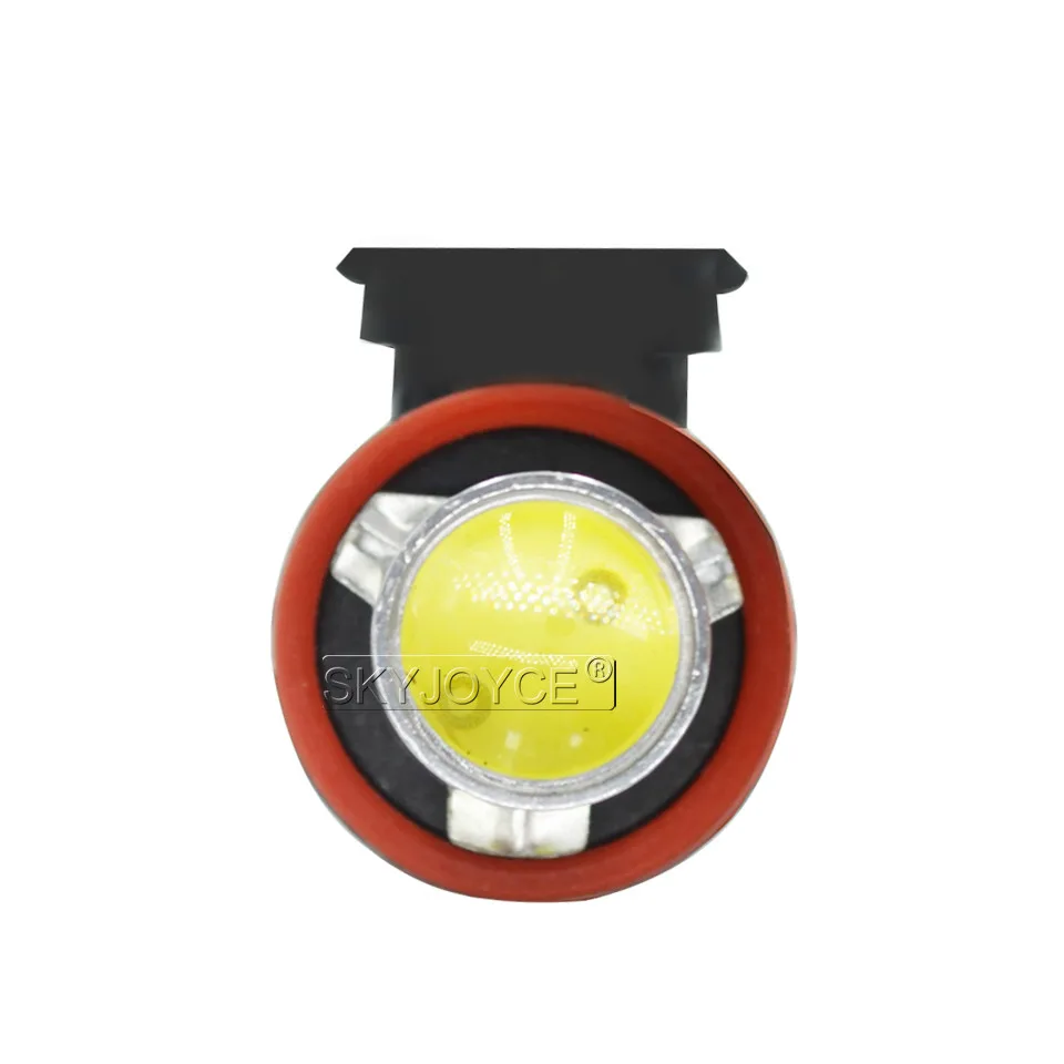 1PC 7.5W 12V h8 led fog lamp xenon hid white h8 h11 COB R5 chip car driving styling accessories yellow 3000K h8 brighter halogen (4)