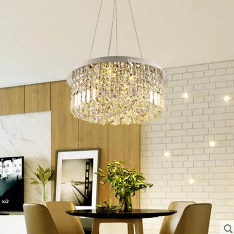 

Crystal chandelier modern minimalist dining chandelier creative chandelier Fashion personality led light luxury dining room lamp