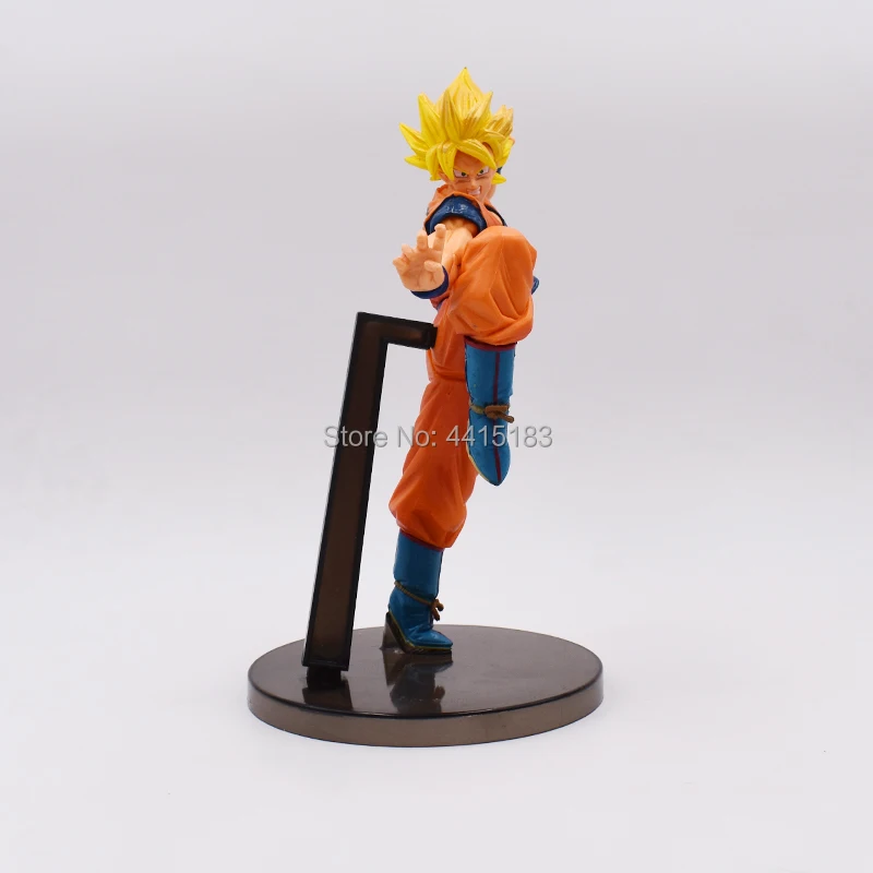 10"25 cm Anime Dragon Ball Z Super Saiyan Son Goku Red PVC Action Figure Doll Model Toy Halloween Christmas Gift For Children