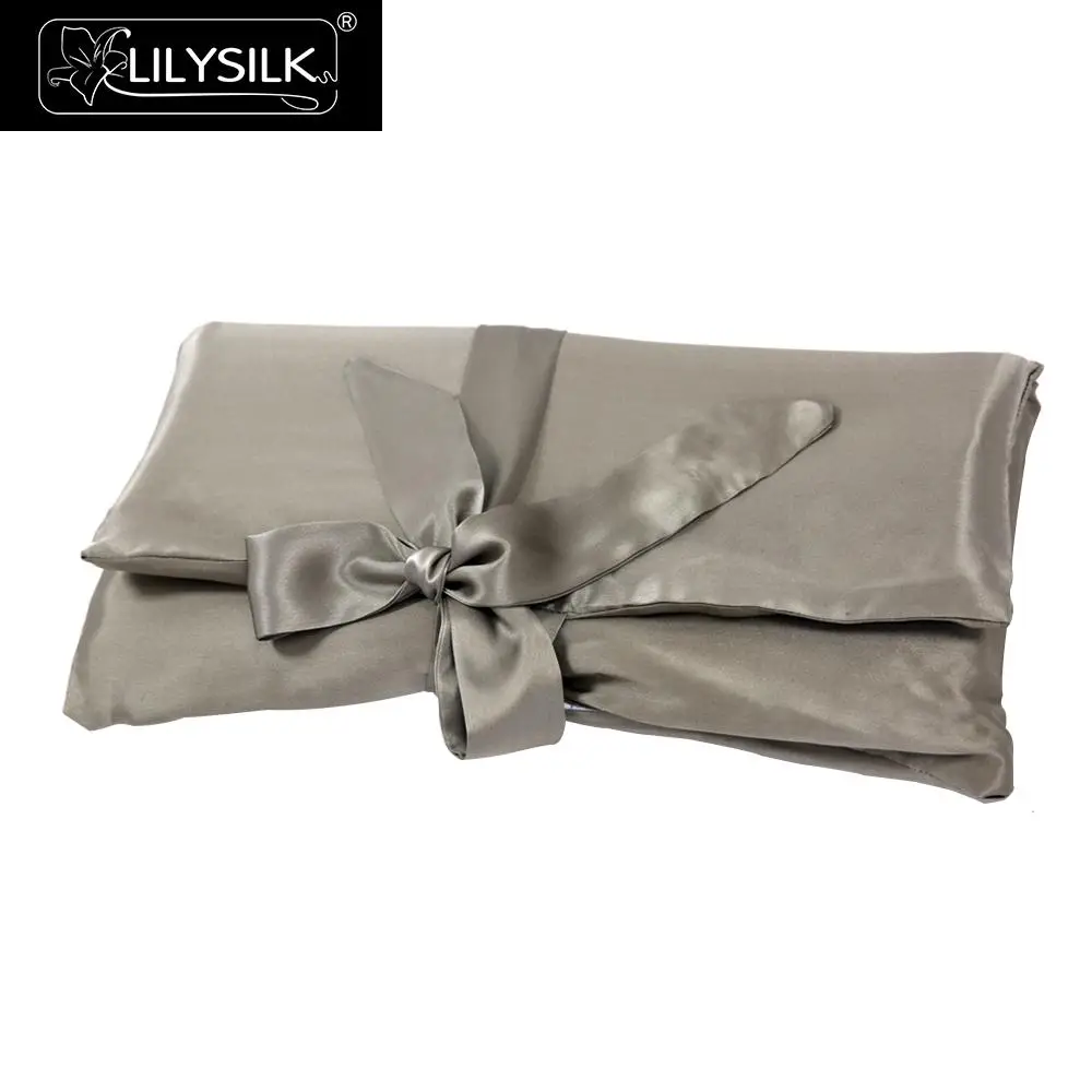 Шёлковая сумка дорожная 36x36cm Lilysilk - Цвет: Taupe