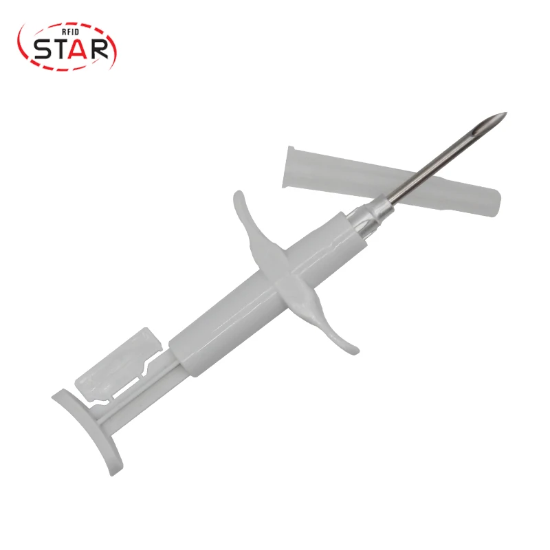 

Pet RFID injector pump with Mini smart chip 2.12*12mm dog cat animal id tags x20