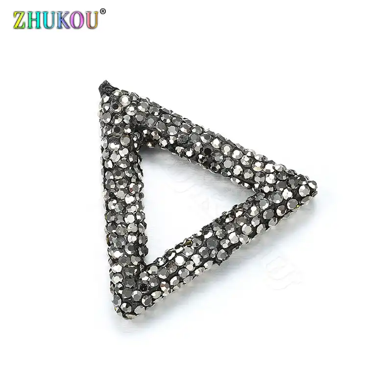 ZHUKOU 31x35 мм высококачественные треугольные бусины изысканные латунные кубические