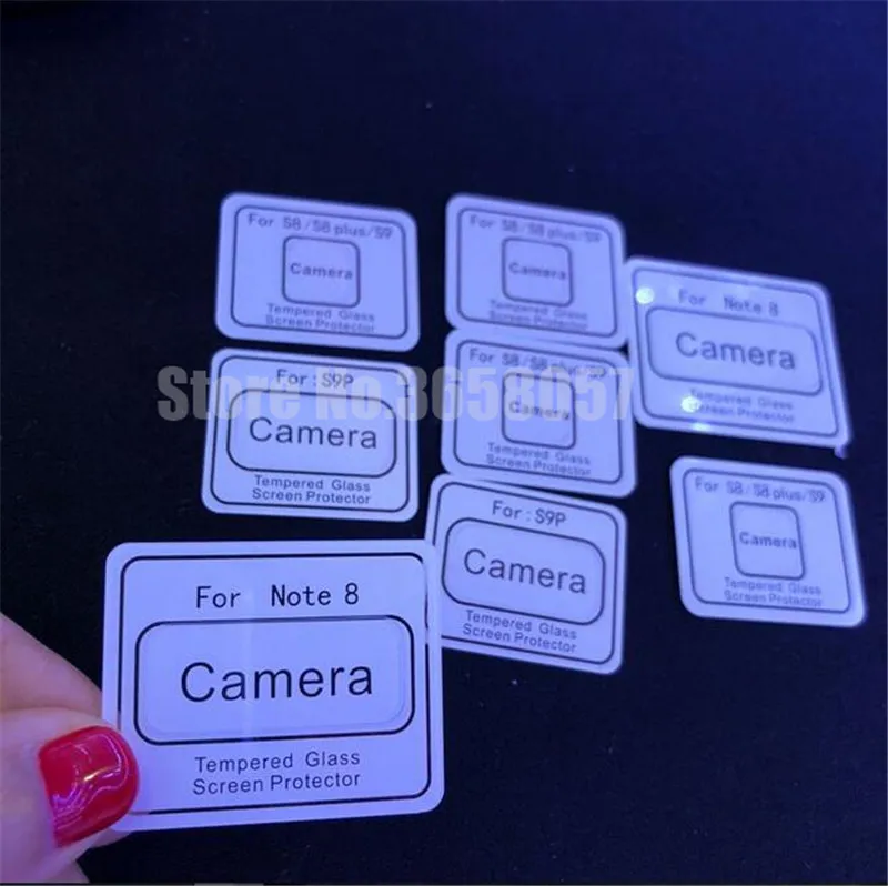 

50pcs/lot Camera Lens Protective Protector Cover For Samsung note 9 S8 Plus S7 S6 S 6 7 edge Tempered Glass Film 9H
