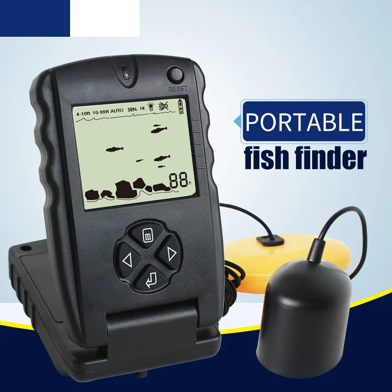 Lucky FF717 Портативный Sonar Рыболокаторы 100ft глубина воды эхолот для рыбалки|sonar fish