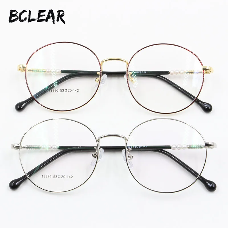 Женские очки BCLEAR круглые оправы из сплава в стиле ретро 18936|round optical frames|fashion