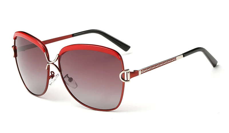 Звездный стиль HD поляризованные женские роскошные солнцезащитные очки женские брендовые дизайнерские крутые Новейшие женские HD UV400 Солнцезащитные очки gafas - Цвет линз: red