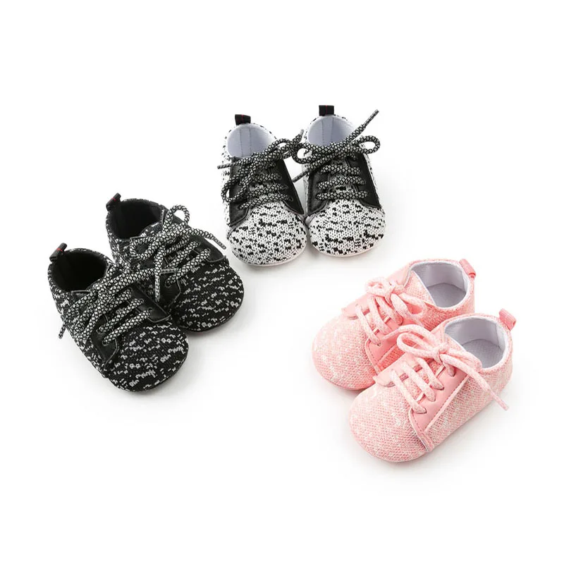 

WONBO New Baby Boys Girls First Walkers TPR Sole Infant Toddler Shoes Fashion Sneakers