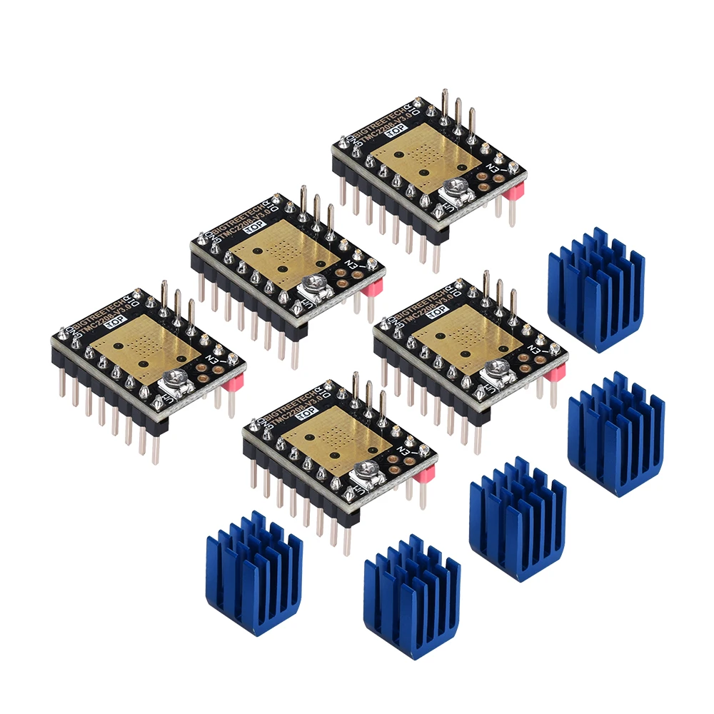 Шаговый двигатель BIQU BIGTREETECH TMC2208 V3.0 UART бесшумный драйвер Stepstick VS TMC2100 TMC2130 для
