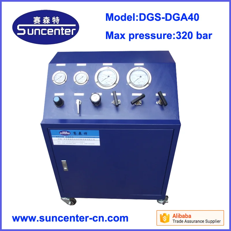 

Suncenter max 320 bar high pressure pneumatic gas booster station