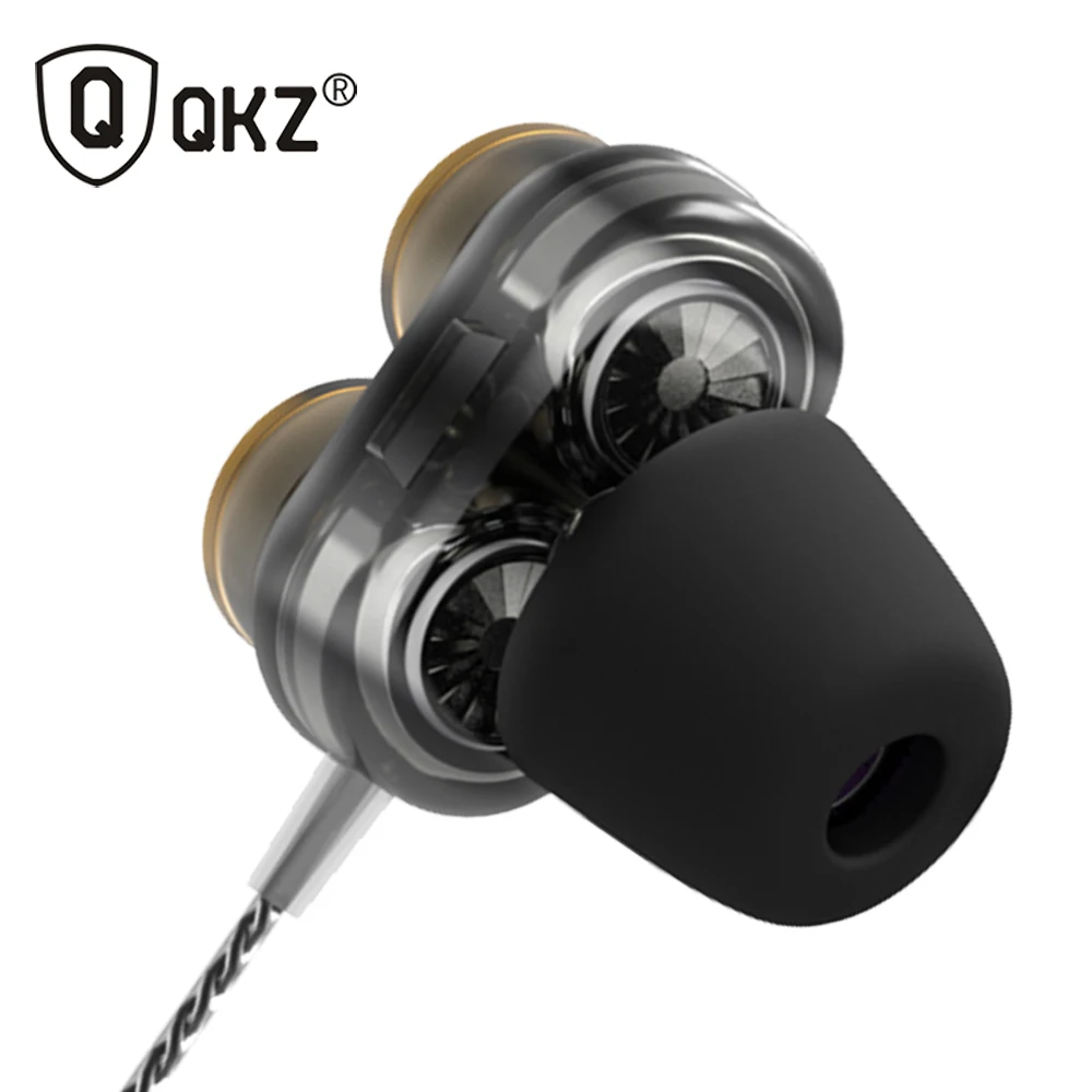 Профессиональные Внутриканальные наушники QKZ KD7 с двойным динамическим