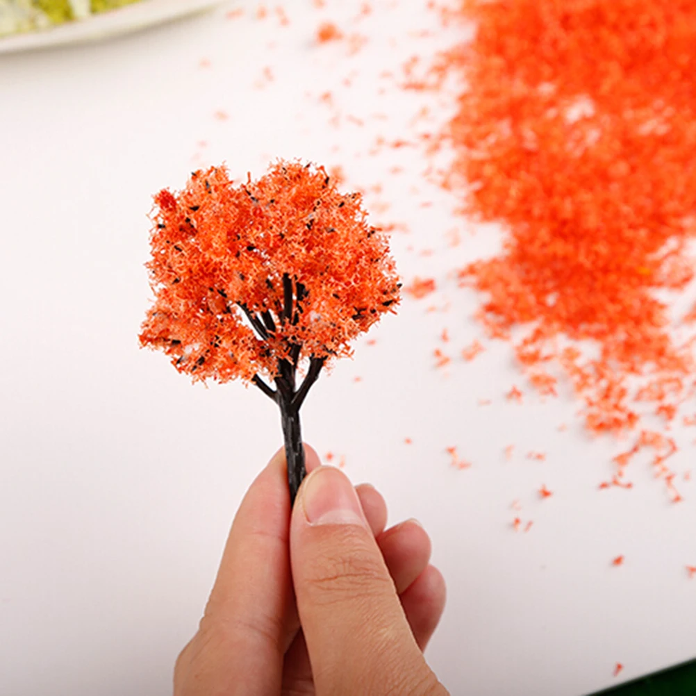 

1PCS Leaves Foliage Model for Train Railway Mini Tree Model Landscape DIY Moss Grass Perfect for Hedge Diorama Model Multicolor