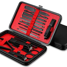 16 шт. машинка для стрижки ногтей из нержавеющей стали, триммер для стрижки ушей, маникюрный набор для педикюра, на палец, инструменты для дизайна ногтей, наборы для маникюра