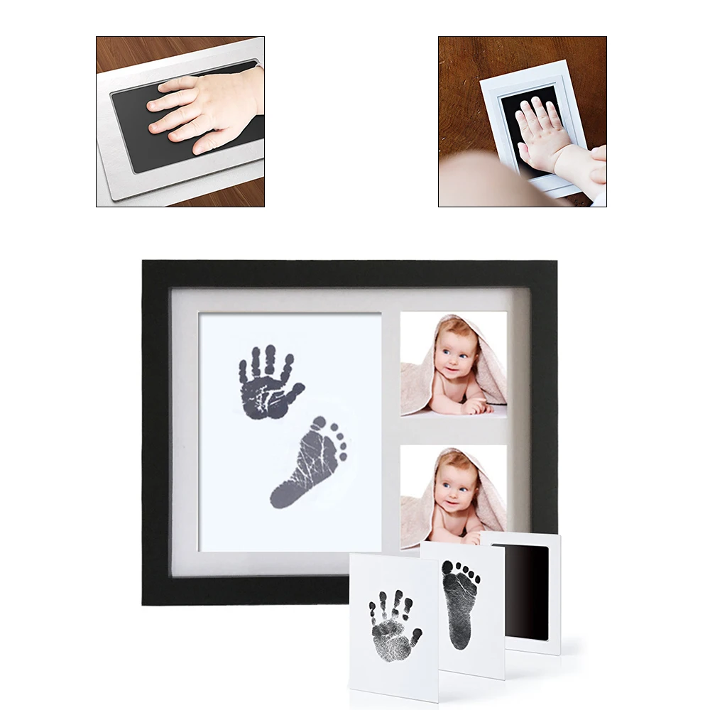 

Baby Care Non-Toxic Newborn Handprint Footprint Imprint Kit Casting Parent-Child Hand Inkpad Fingerprint Pad Infant Toy Gifts