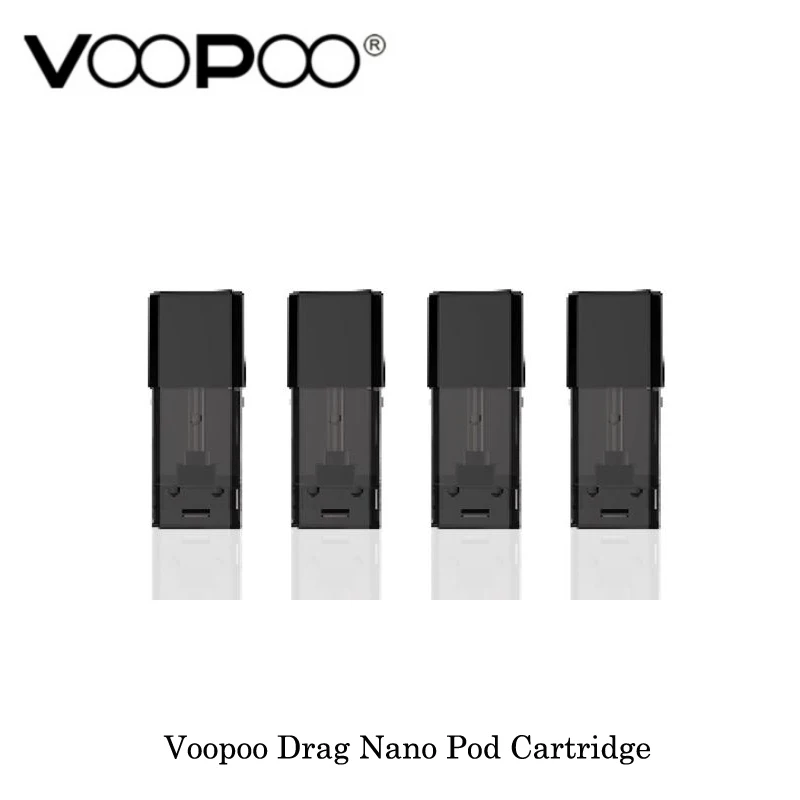 

(4pcs/lot) electronic cigarettes Voopoo Drag Nano Pod Cartridge 1.0ml VOOPOO Drag NANO Pod Vape Kit Pod System Vape Vaporizer
