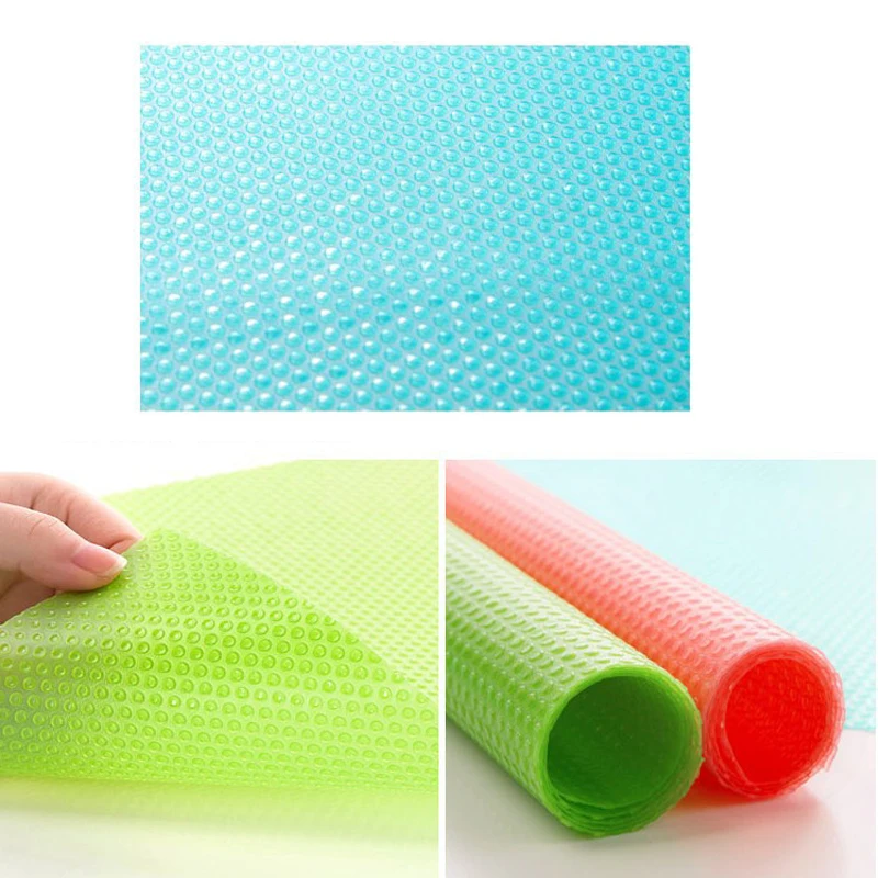 

4pcs/set Refrigerator Pad Antibacterial Antifouling Mildew Moisture Tailorable Pad Refrigerator Mats Fridge Waterproof
