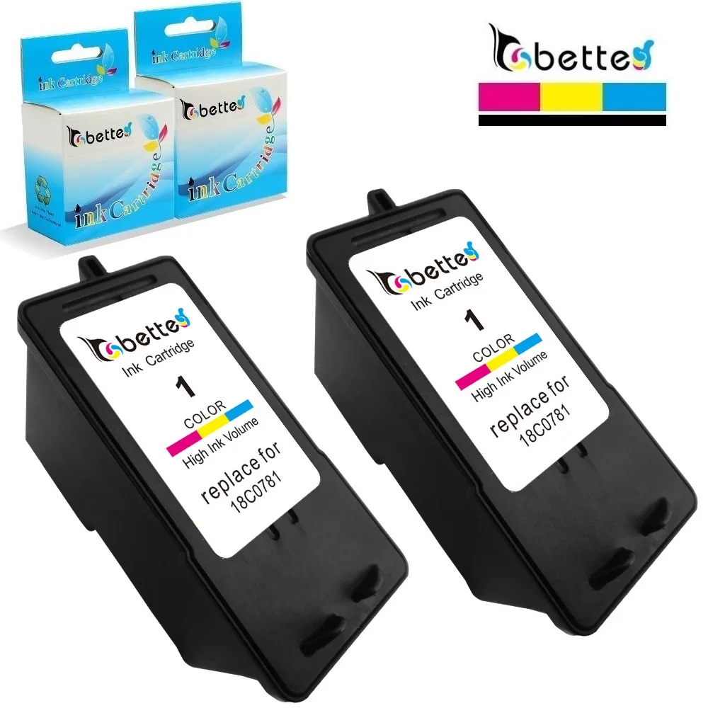 2PK,Ink Cartridges for Lexmark No.1 18C0781 Printer X2300Series X2310