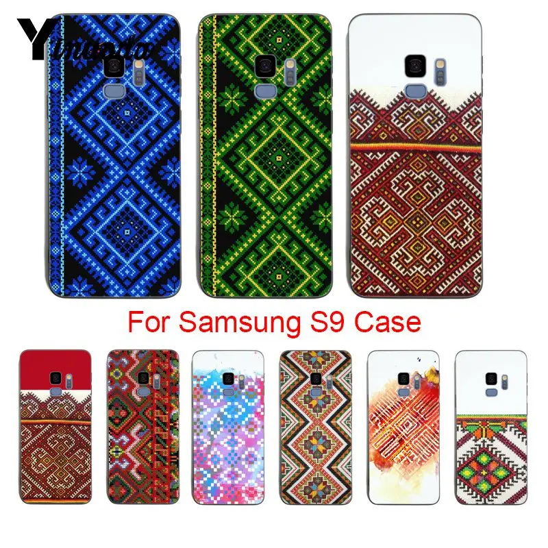 

Yinuoda Ukraine Embroidery Painted cover Colourful Style Design Phone Case For samsung galaxy s8 s7 edge s6 edge plus s5 s9plus
