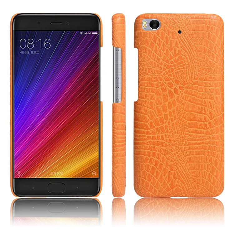Luxury Crocodile Leather Case for XiaoMi 5s Plus Skin Pattern Cover Shockproof Hard Shell On Mi Phone Cases Fundas Bag |