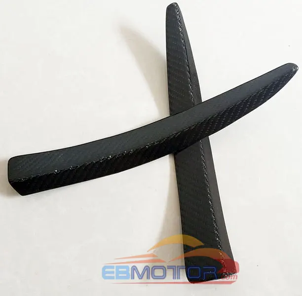 Real Carbon Fiber Front Lip Splitter air knife Splitter Fin Trims Fender 1pair For BMW F80 M3 F82 F83 M4 2014UP  B364