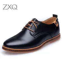 2016 leder Casual Männer Schuhe Mode Männer Wohnungen Runde Kappe Komfortable Büro Männer Kleid Schuhe Plus Größe 38-48