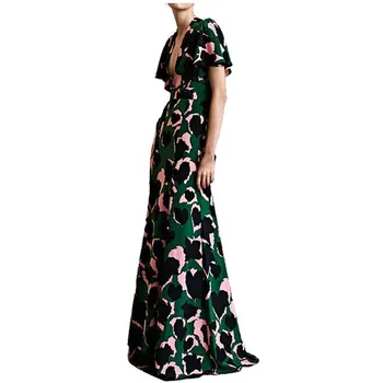 

Fashion 2019 Summer Women Sexy Dress Elegant Long Party Dress Office Boho Beach Printing Maxi Dresses