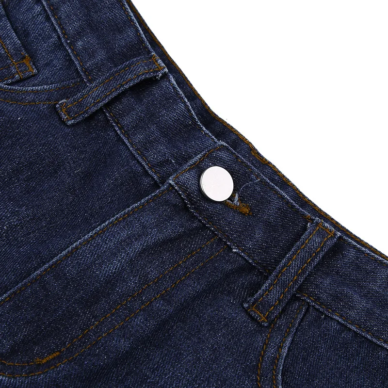 Уличная панк джинсовые шорты женские металлические цепи отверстие Сексуальные Высокая талия шорты модные короткие джинсы летние трусики