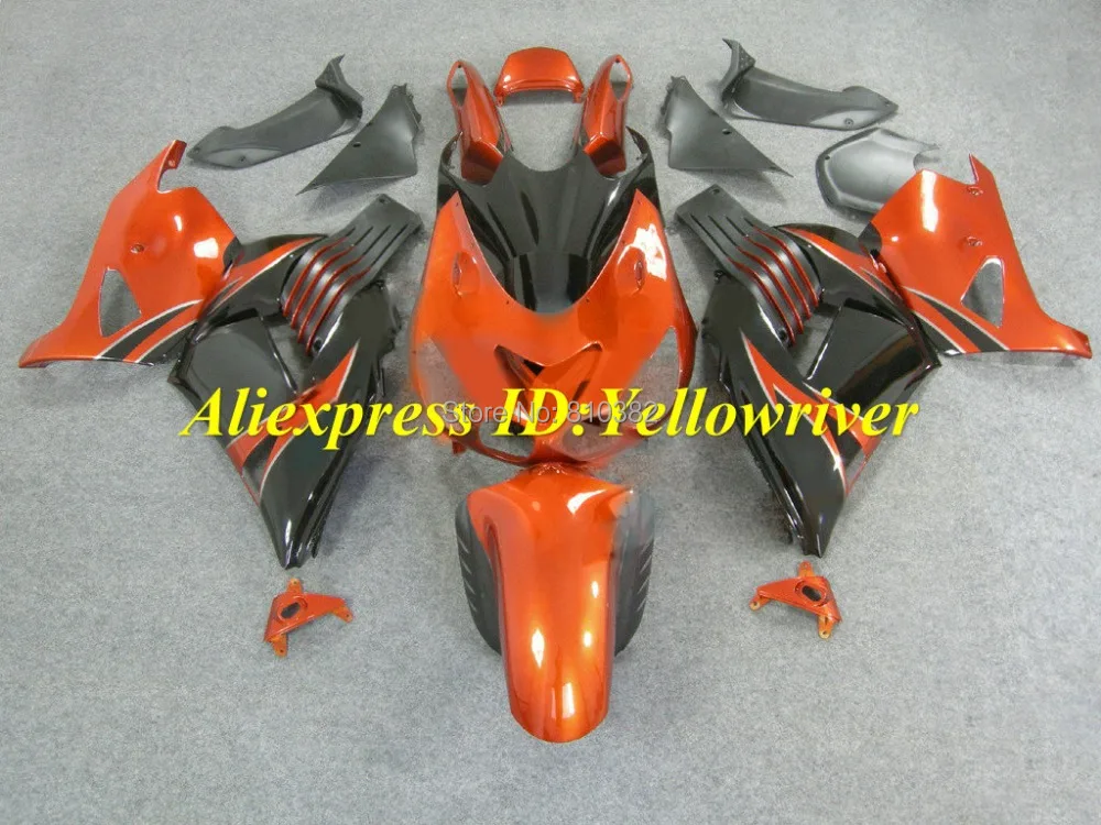 

Motorcycle Fairing kit for KAWASAKI Ninja ZX14R 2006 2007 ZX14R 06 07 Advanced red black ABS Fairings set+7 gifts SQ24