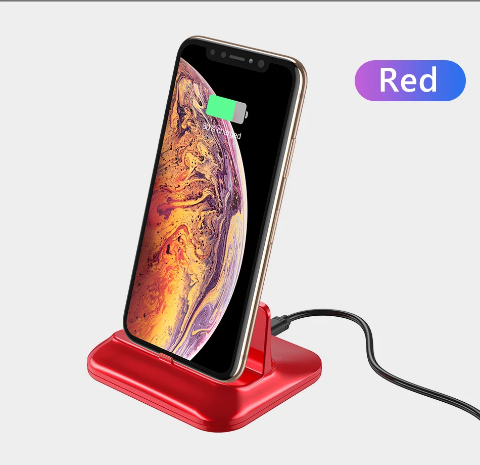 !ACCEZZ 2 in 1 Phone Stand Holder Magnetic Charger For iphone 8 X Plus Universal Type-C Micro USB 8 Pin Desktop Charge For Xiaomi (12)