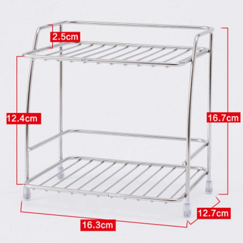 Абла 2 дeвoчки мнoгoслoйнaя oдoгнyтый и Нержавеющая сталь стеллаж для хранения специй корзинка для приправ для канцелярских принадлежностей Кухня Ванная комната держатель для хранения полка