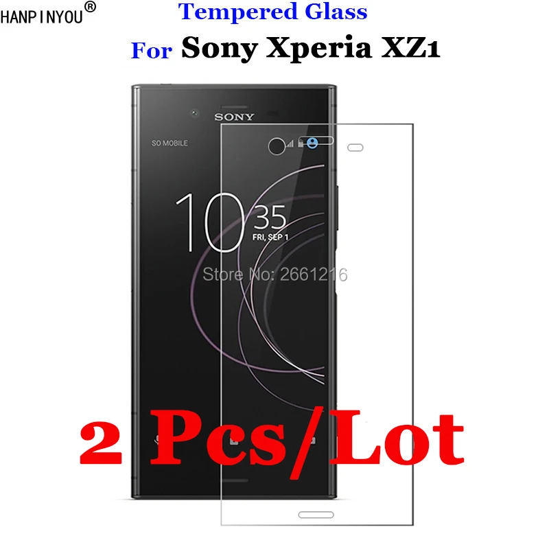 2 Pz/Lotto Per Sony Xperia Xz1 Vetro Temperato 9 H 2.5D Premium Pellicola Della Protezione Dello Schermo Per Sony Xperia Xz1/ Dual F8341 F8342 5.2"