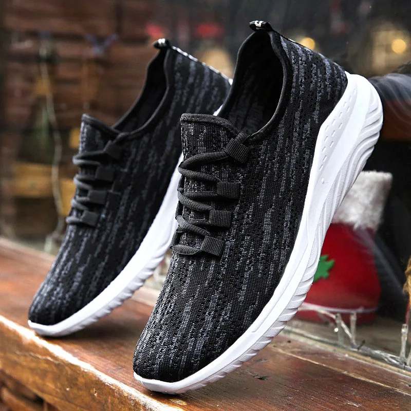 Unisex Casual Lace-up Men Mesh Shoes Sneakers Mesh Breathable Comfortable Shoes Loafers Footwears