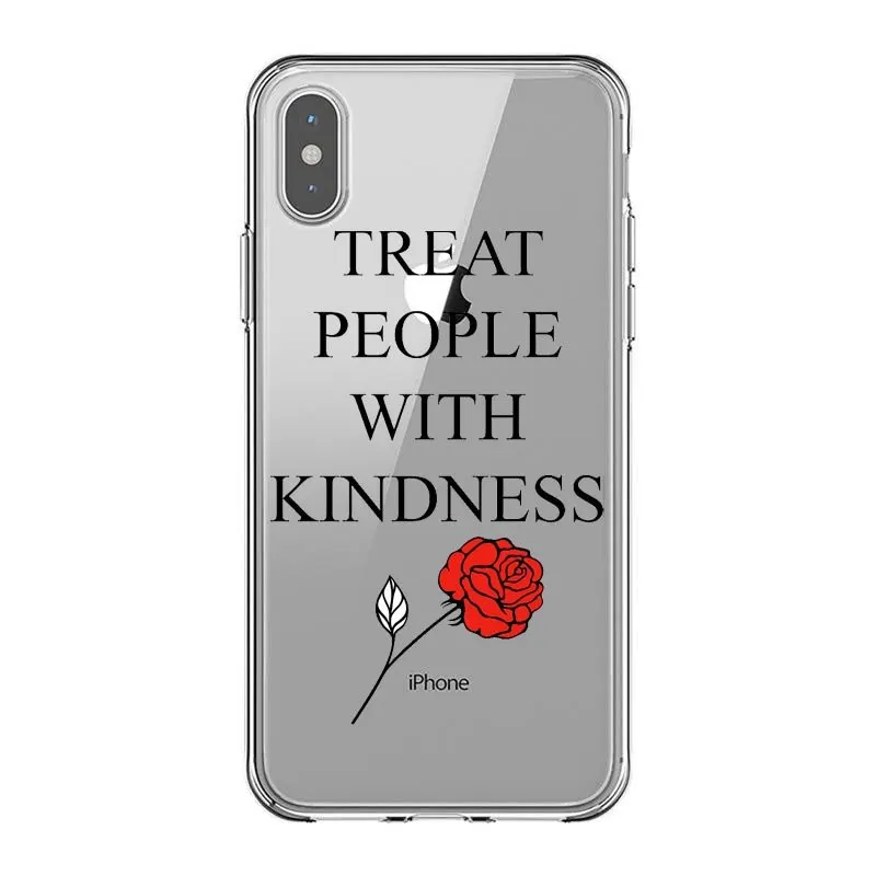 Мягкий чехол для телефона с татуировками Гарри Стайл One Direction Treat People With Kindness iPhone 5