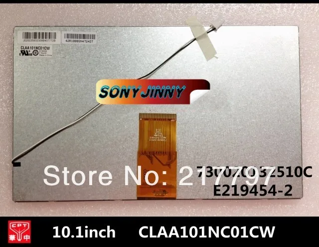 

Free shipping 10.1-inch LCD screen CLAA101NC01CW 730020132510C E219454-2 internal display for taplet pc