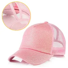 Шикарная бейсбольная кепка с хвостиком для женщин и девочек, регулируемая Летняя женская кепка, пустая грязная Кепка с защелкой, уличная Солнцезащитная сетчатая Кепка-бейсболка