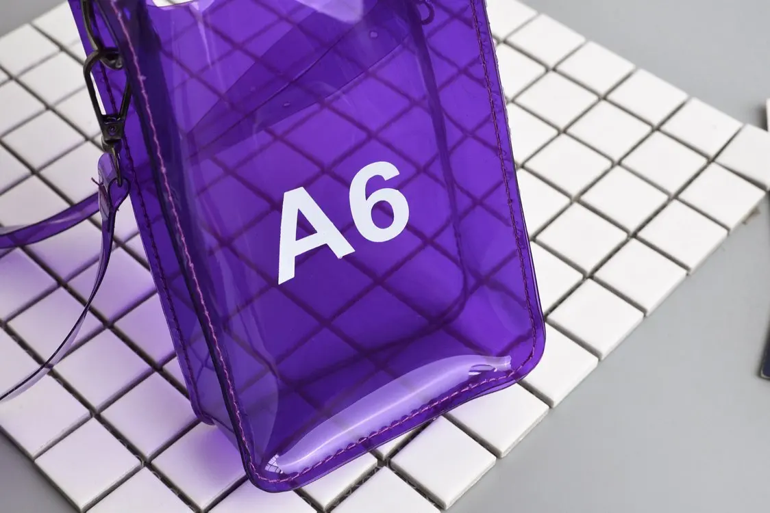 Летние новые модные креативные А6 прозрачные сумки для женщин фиолетовые белые ПВХ Пляжные Сумки открытые сумки через плечо сумки-мессенджеры