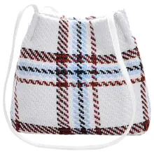 Сумка женская новая Корейская версия большой емкости Простой шерстяной тканый мешок модная сумка-мешок