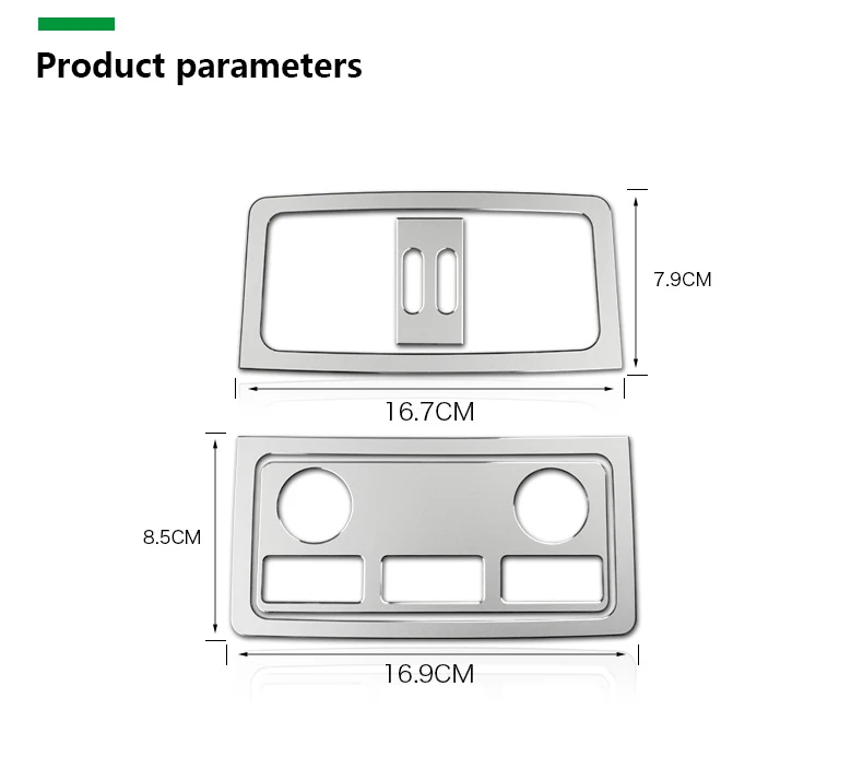  BMW E60 2005-2010 Car Rear Air Conditioning Outlet Vents Frame Cigarette Lighter Cover Decor 5 Series Accessories (9)