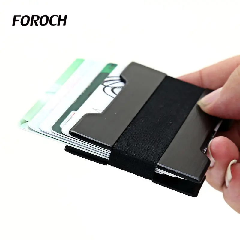 2019 Men Fashion Slim Metal Credit Card Holder With RFID Anti-chief Travel Mini Wallet Porte Carte Male Business Case 540 | Багаж и сумки