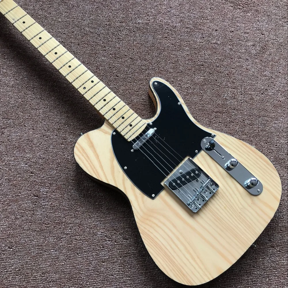 

Electric Guitar,Maple fingerboard ,Natural wood color gitaar,high quality guitarra,real photos