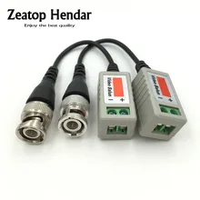 Convertisseur vidéo CCTV torsadé 20 pièces/10 paires | Commutateur passif, Balun, Distance 3000FT, UTP, câble BNC Cat5, CCTV UTP