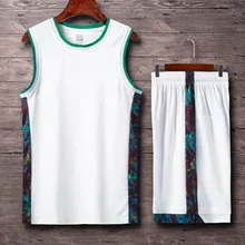 ZMSM, мужские баскетбольные майки, набор, баскетбольный жилет, двухрядный карман с вкладышем, шорты, с принтом, баскетбольная форма S2077