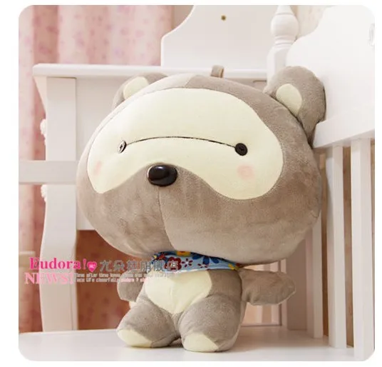 

55cm-large The new small raccoon lie prone to lie prone bear plush toy bear doll free shipping