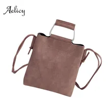 Aelicy alta calidad moda mujer bolso de cuero crossbody hombro Messenger Phone Coin bag Bolsos Mujer pu Cubo de cuero