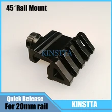 Hlurker Тактический 45 градусов 20 мм Лазерный Прицел Рейку Универсальный Пикатинни Уивер Quick Release для Охота область