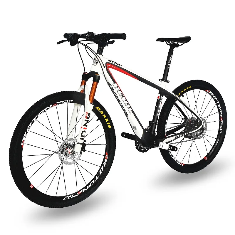 BEIOU 27,5 дюймовый горный велосипед углерода 650B MTB 1" рамки Ши MANO M610 DEORE 30 Скорость T800 волокно матовый 3 к Сверхлегкий 10,8 кг CB20 - Цвет: White