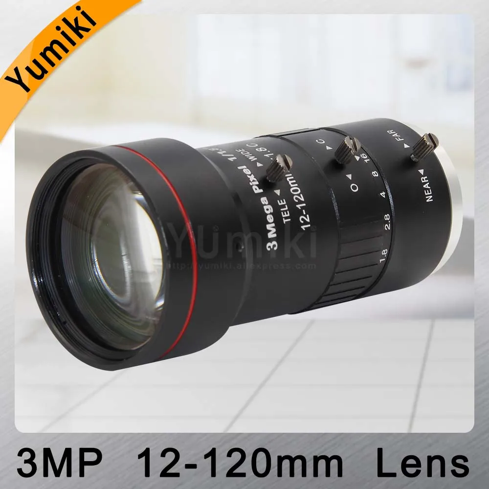 Yumiki 3 0 Megapixel ручной зум объектив радужной оболочки 12 120 мм 1/1. 8 &quotC Mount